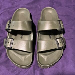 Birkenstock Forest Green Double Strap Sandals